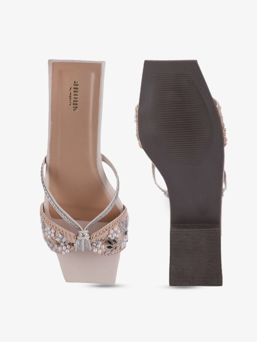Dhiyona AK Embellished Open Toe Flats