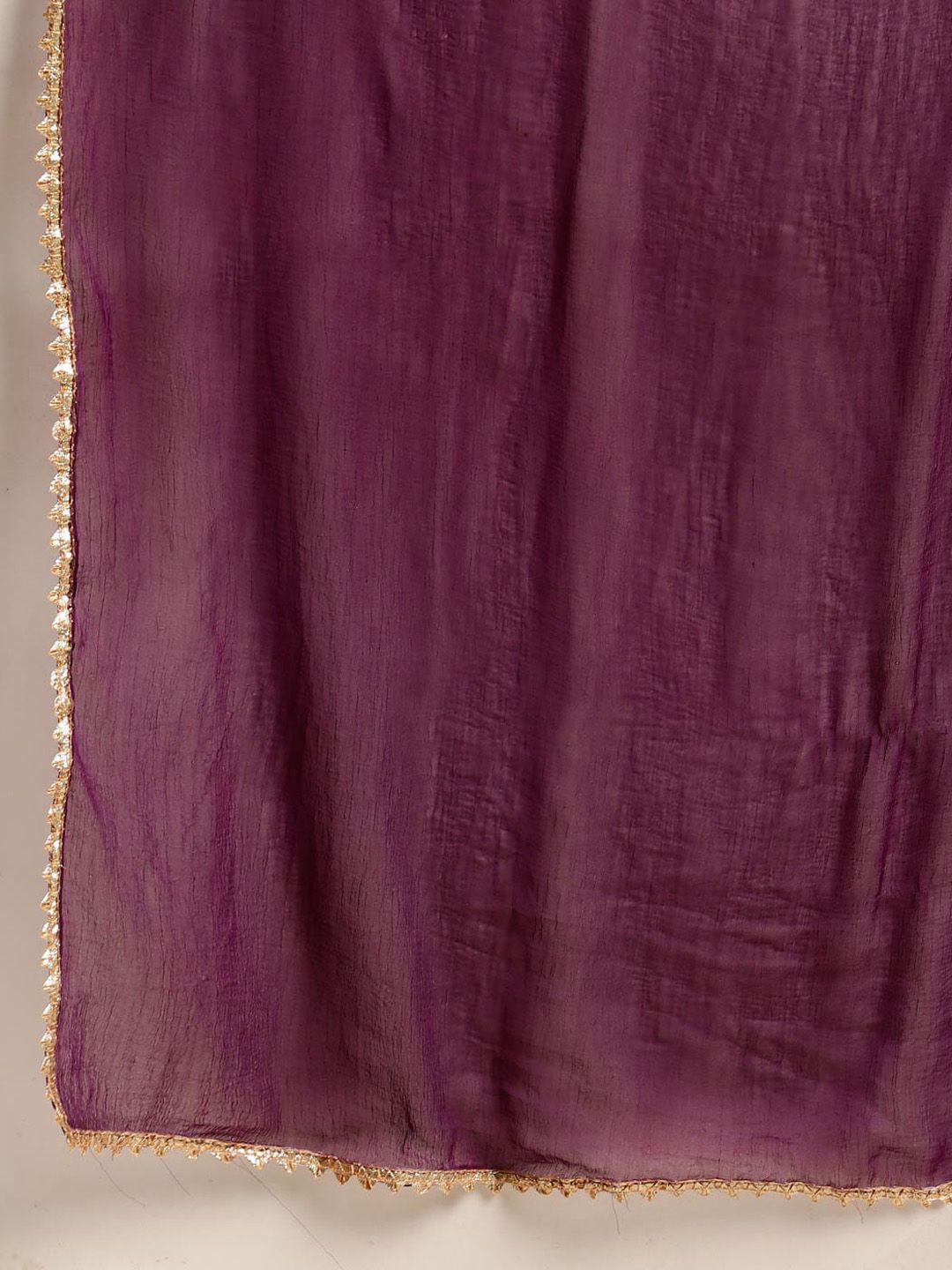 Dhiyona VA Women'sShibori Dyed Regular Sequinned Pure Cotton Kurta With Trousers & Dupatta