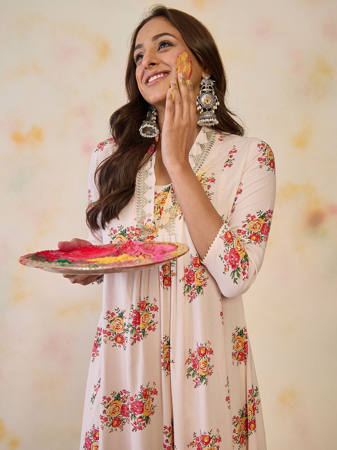 Dhiyona IE Women Floral Printed Floral Kurta