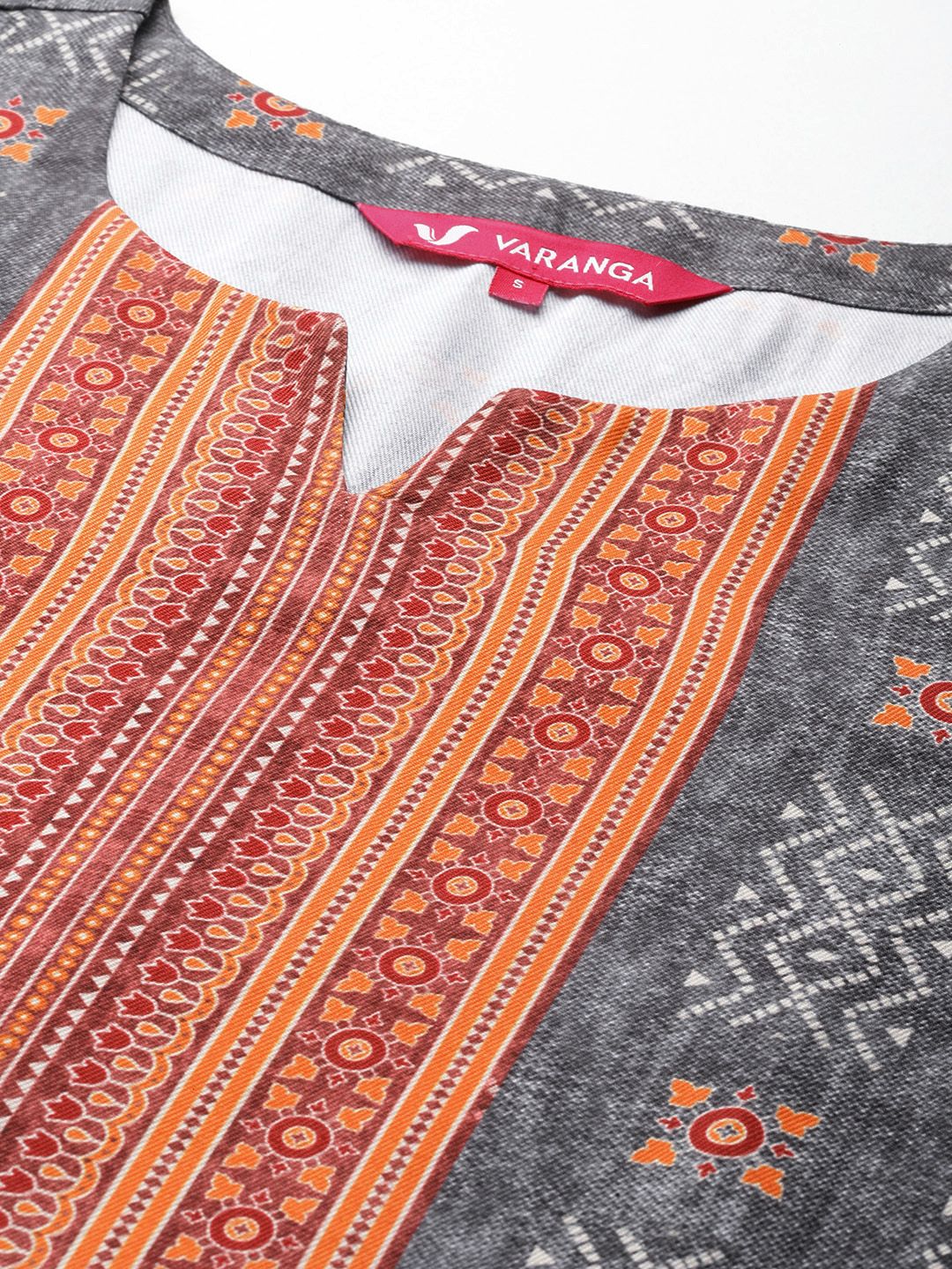 Dhiyona VA Women'sEthnic Motif Printed Wool Blended Winter Straight Kurta Set with Printed Dupatta