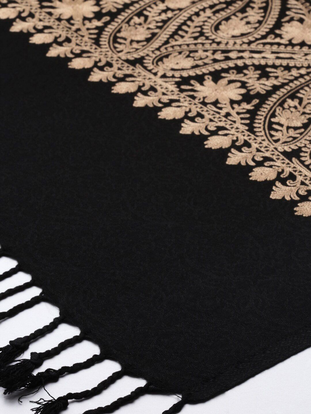 Dhiyona PA Ethnic Motifs Embroidered Shawl