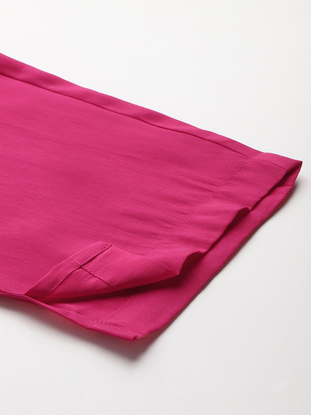 Floral Embroidered Thread Work Pure Cotton Kurta with Trousers