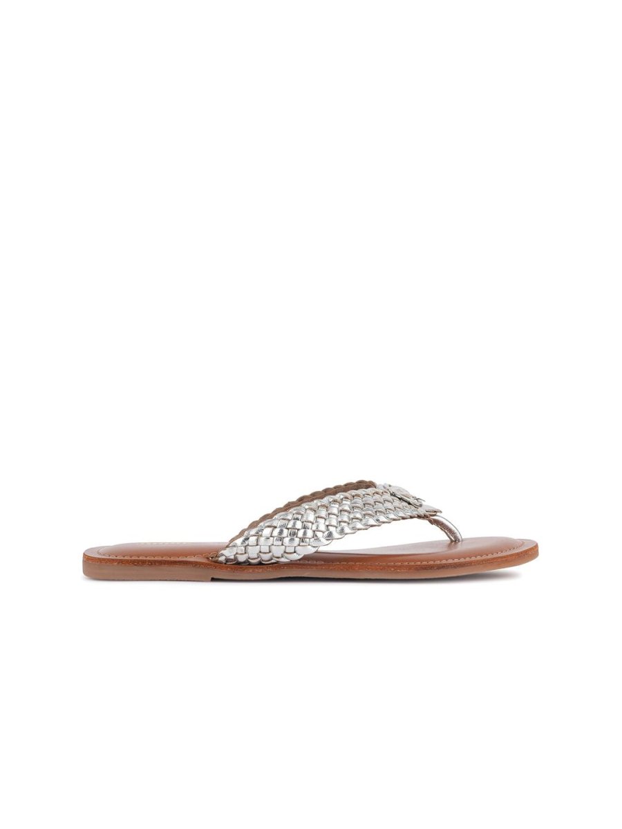 Dhiyona AK Embellished Open Toe Flats