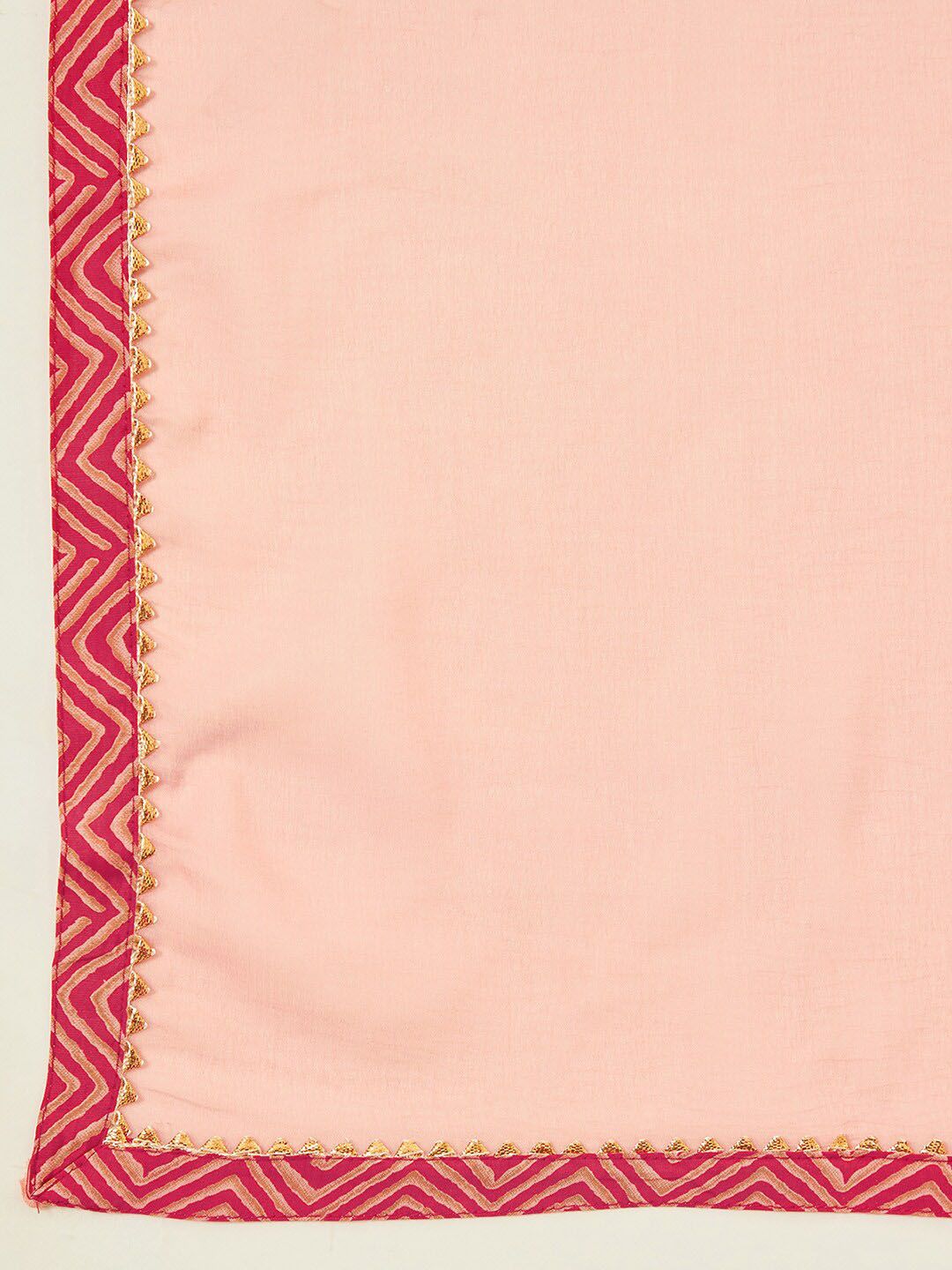 Dhiyona SO Women's Paisley Printed Sequinned V-Neck A-Line Kurta with Trousers & Dupatta