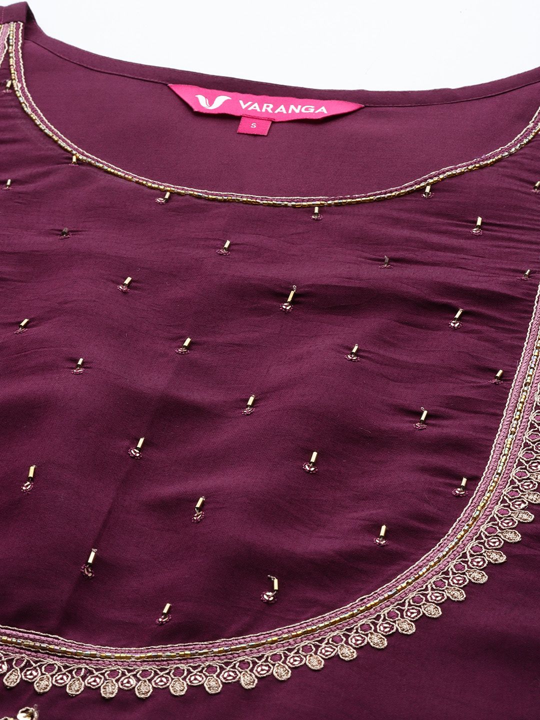 Dhiyona VA Women'sEthnic Motifs Embroidered Kurta With Trousers & Dupatta