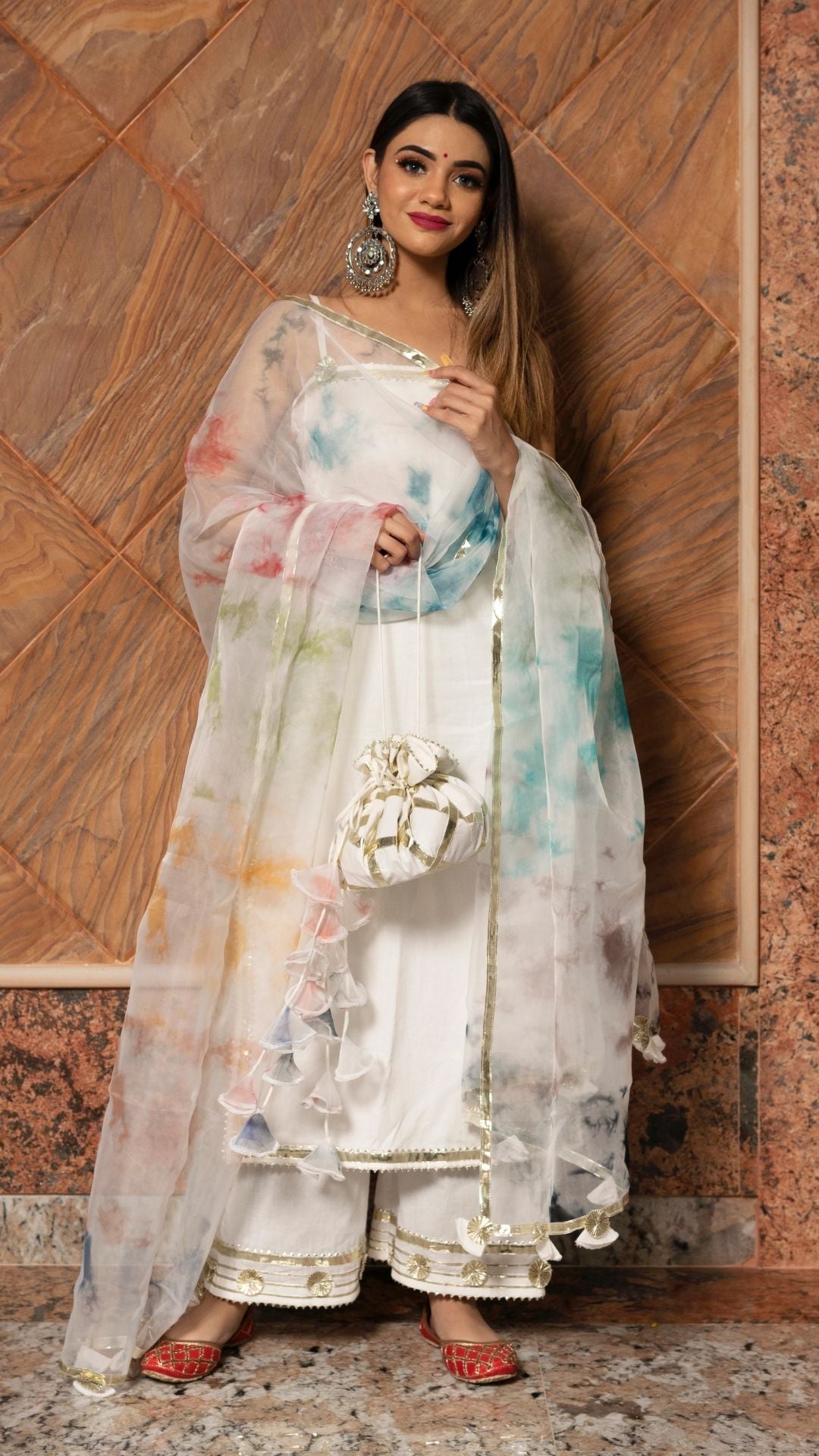 Holi White Suit Set