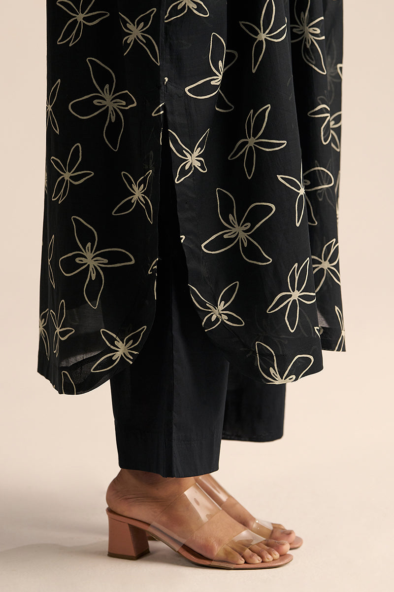 Dhiyona GF black floral print co ord set