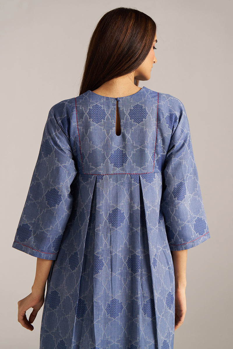 Dhiyona GF Women's Denim Blue Woven Co-ord Set