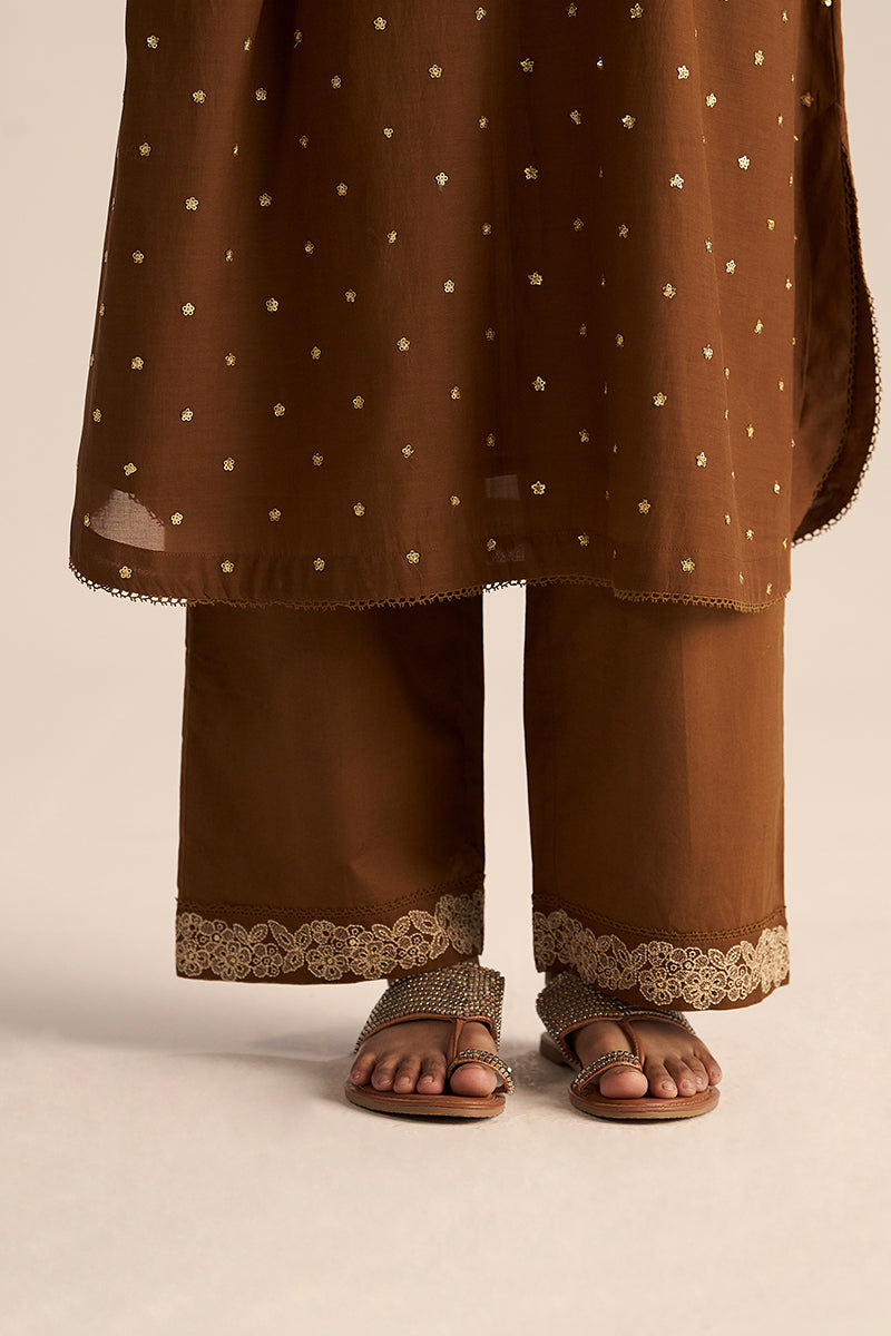 Dhiyona GF toffee embroidered festive co ord set