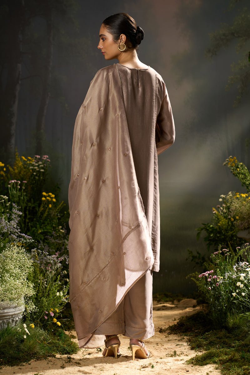 Dhiyona GF sphinx raw silk festive kurta set