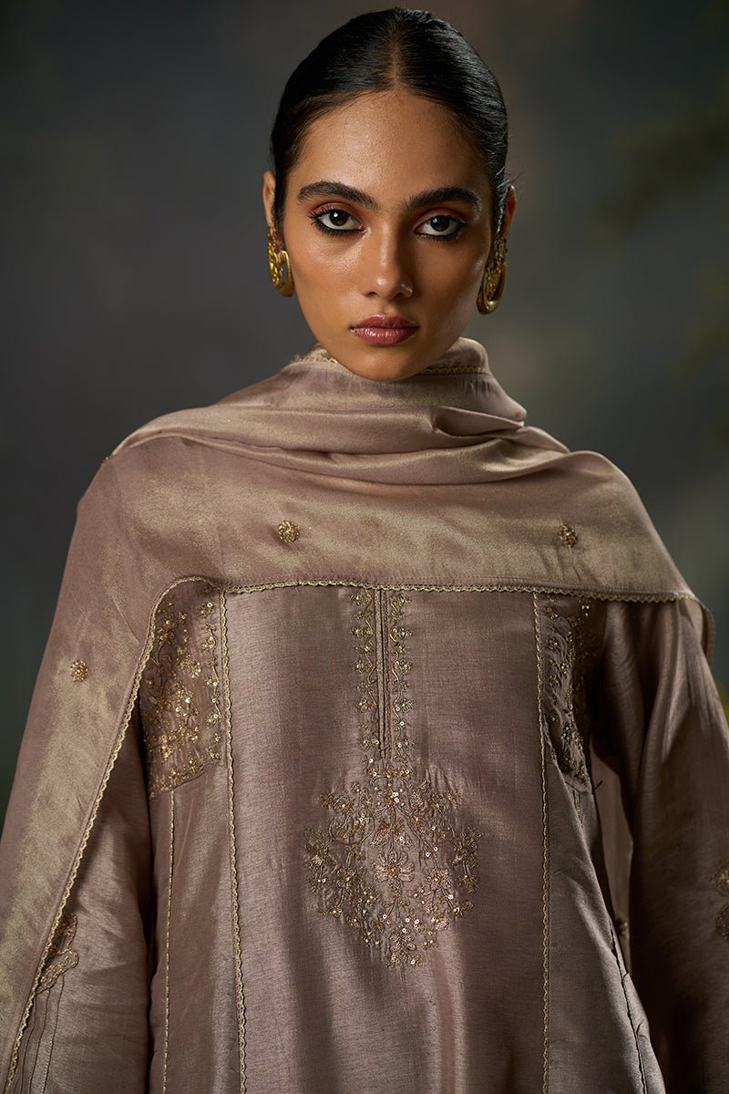 Dhiyona GF sphinx raw silk festive kurta set