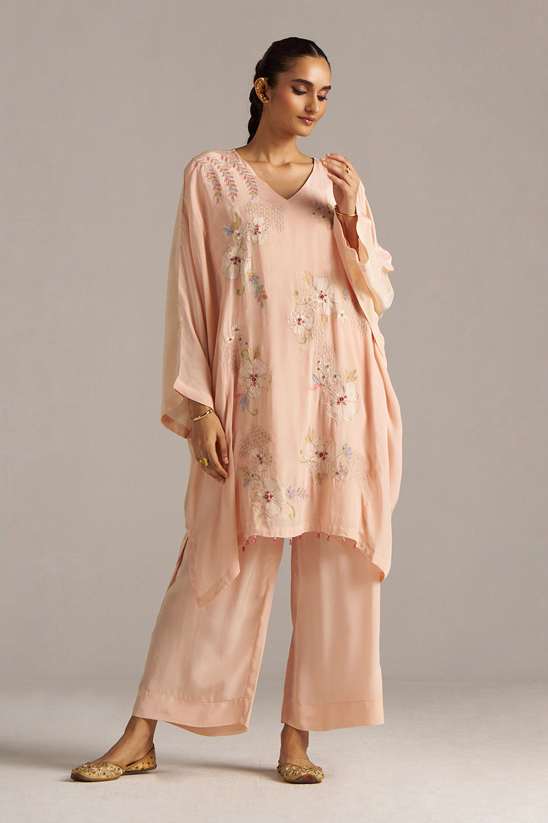 Dhiyona GF Women's Scallop Shell Crepe Silk Co-ord Set