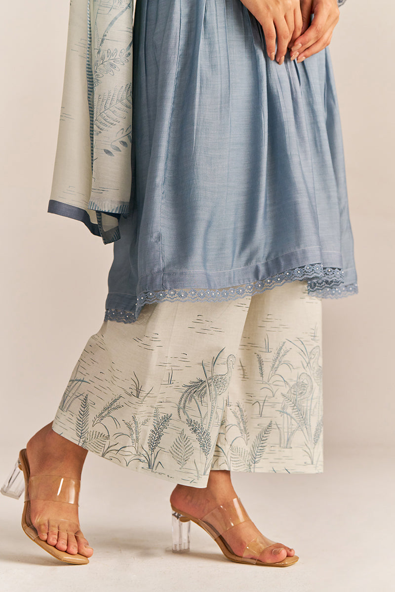 Dhiyona GF Women's Stone Grey Kurta Set