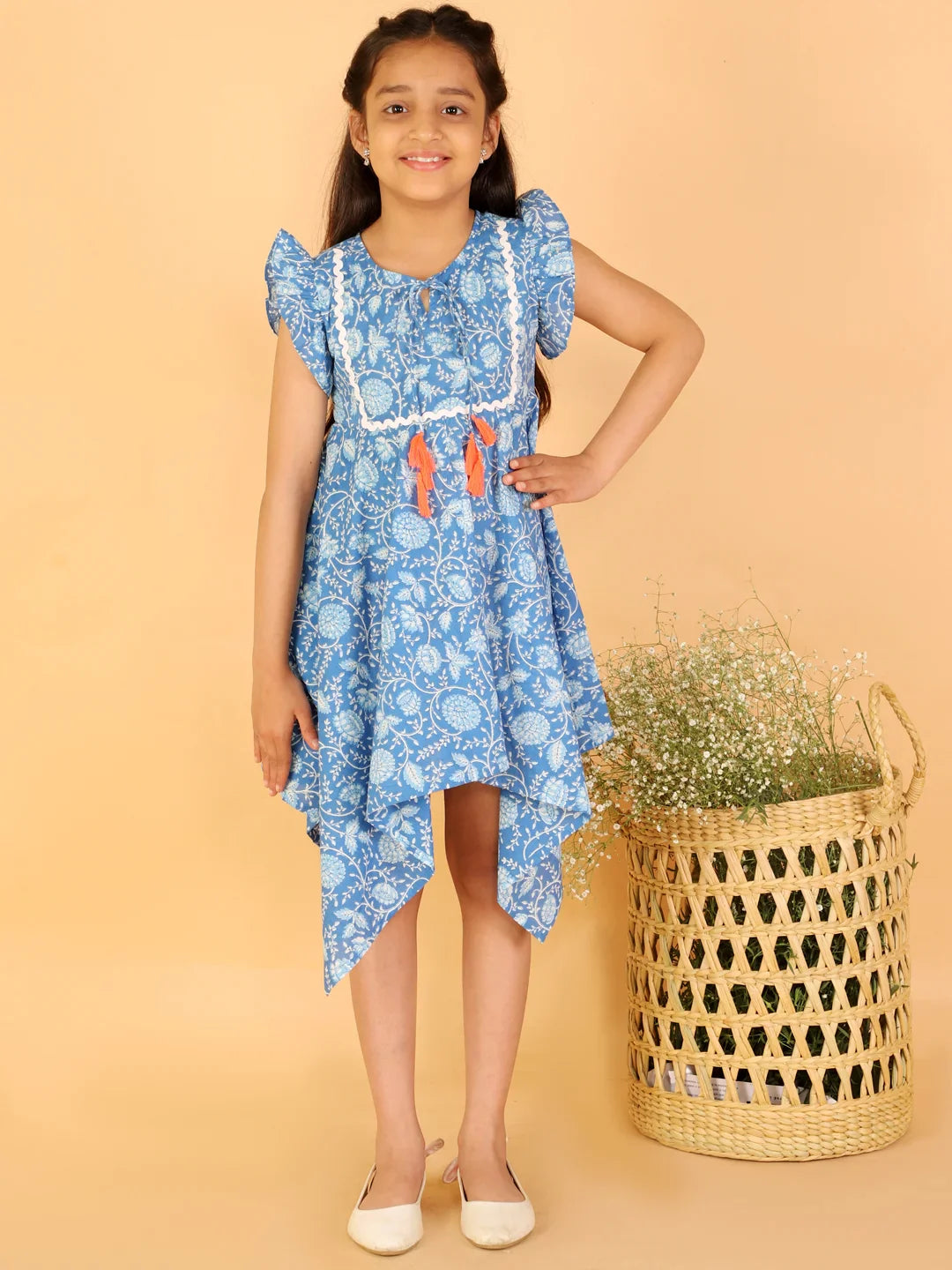 Girls stylish Folklore printed dress