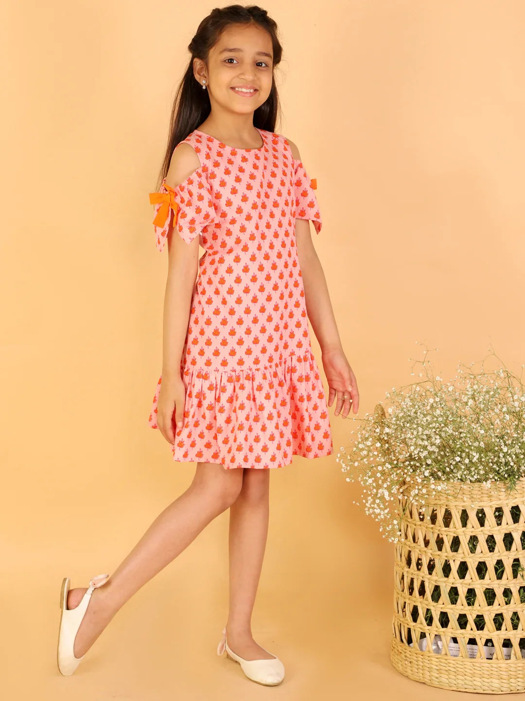 Girls Stylish printed dress