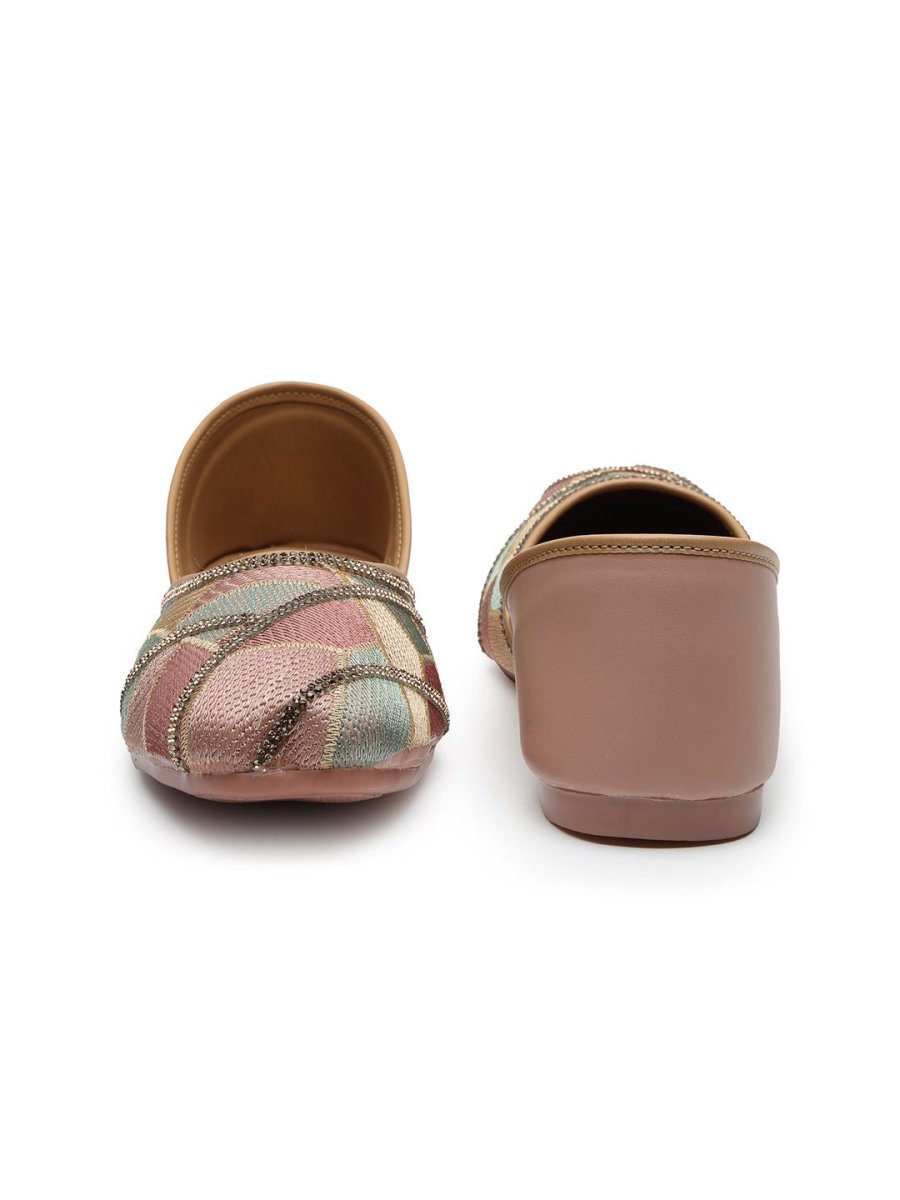 Dhiyona AK Women Woven Design Mojaris Flats