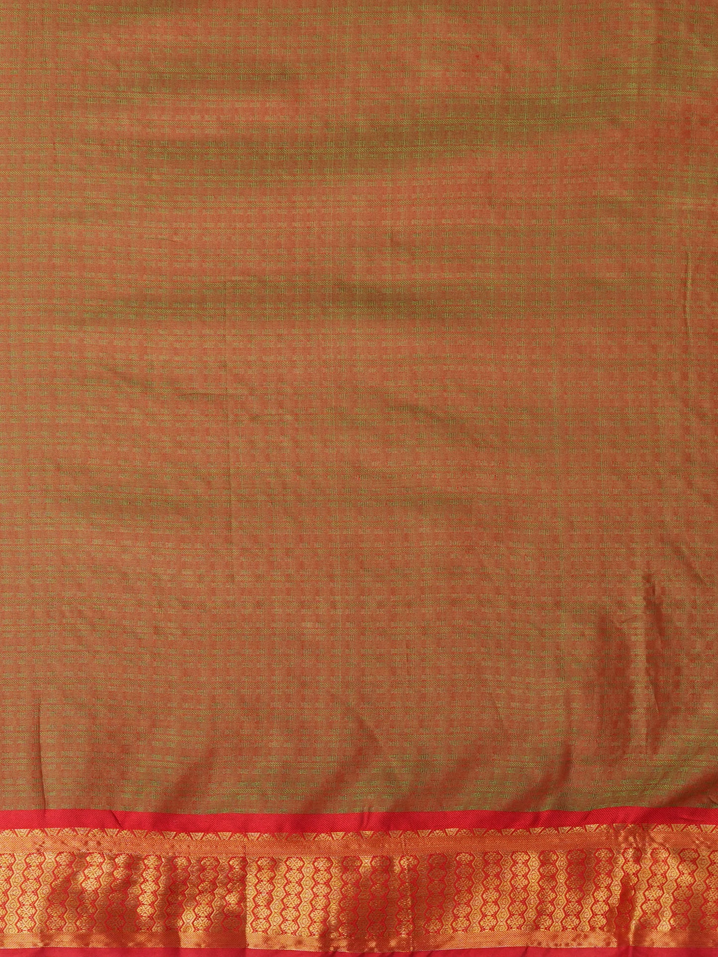 Women's Aura Silk Orange Woven Design Designer Saree With Blouse Piece