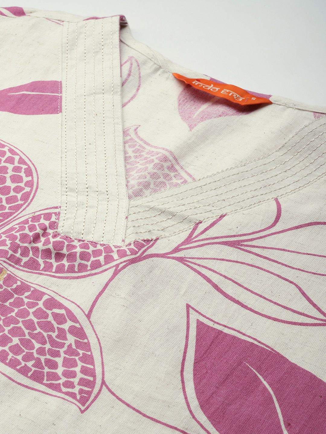 Dhiyona IE Floral Printed Pure Cotton A-Line Kurta with Palazzos