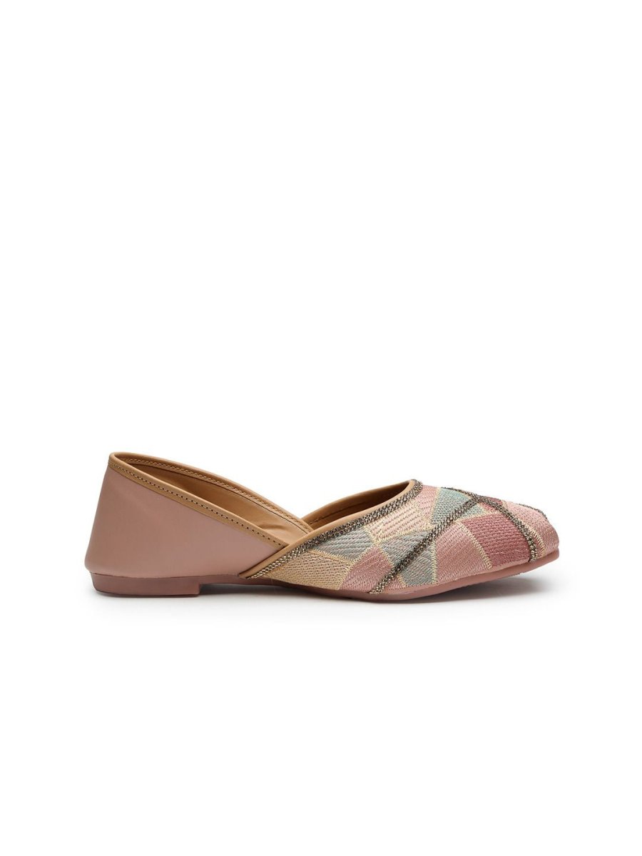 Dhiyona AK Women Woven Design Mojaris Flats