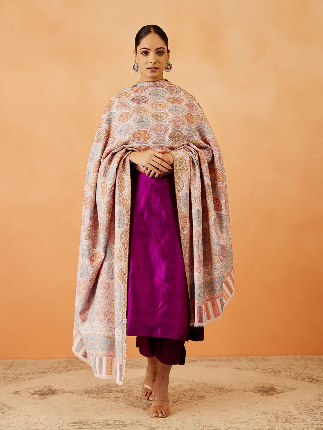 Dhiyona PA Women Paisley Woven Design Shawl