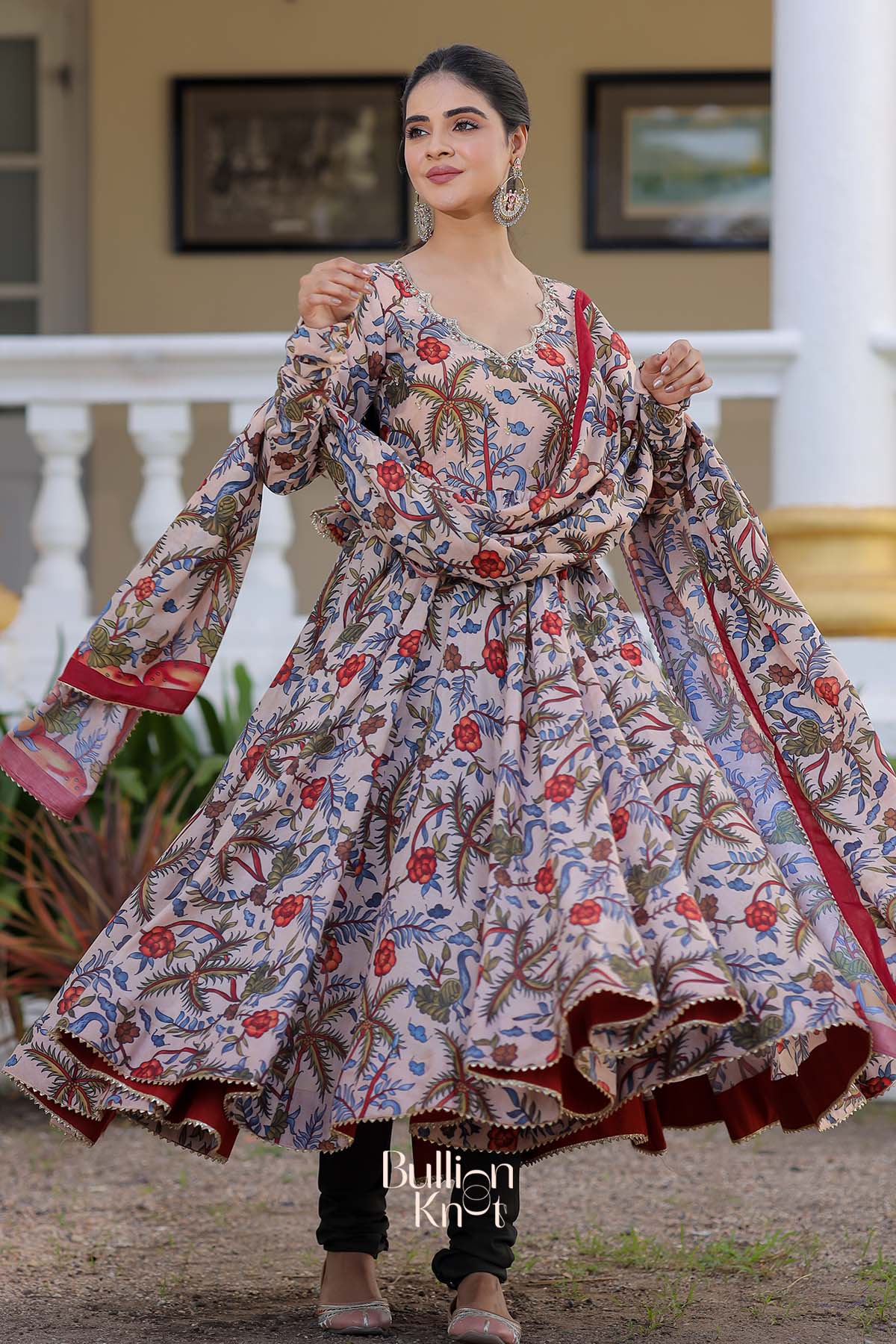 Dhiyona BN Mihika Anarkali (Drees) in Beige