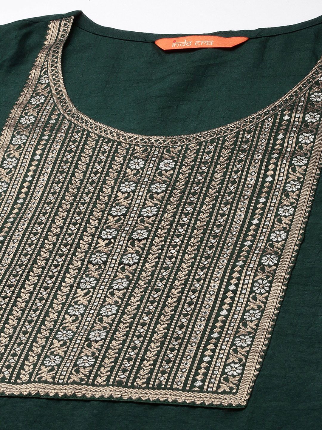 Dhiyona IE Women Green Yoke Design Kurta