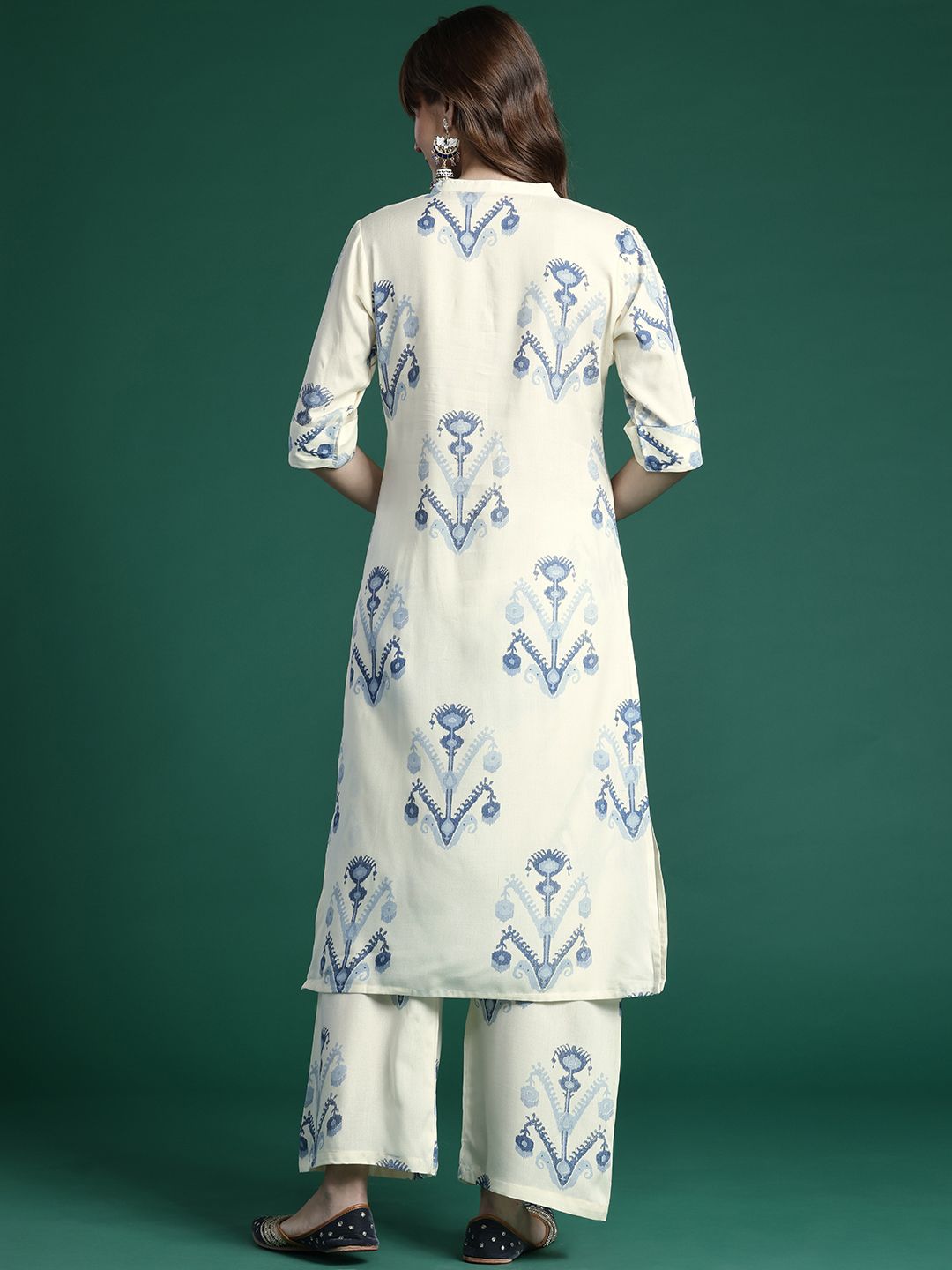 Dhiyona IE Printed Regular Kurta with Trousers