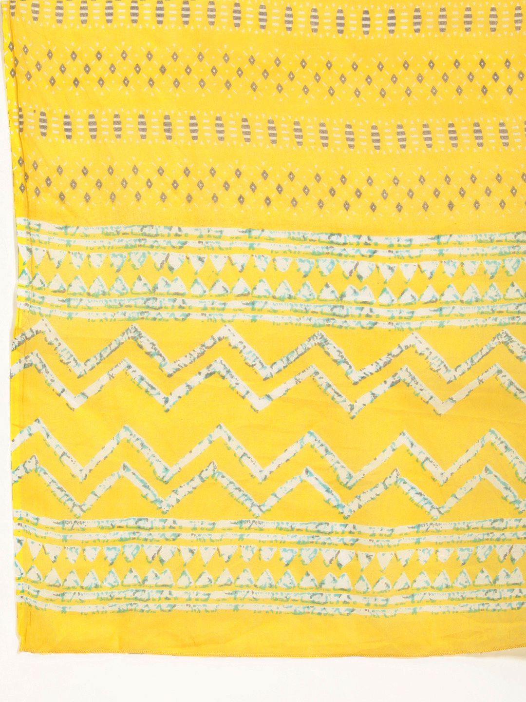 Dhiyona PD Women Women Yellow Printed Cotton Rozana Kurta with Palazzos & With Dupatta