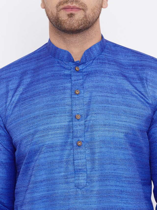 Men's Green Silk Blend Straight Kurta Pyjama Set