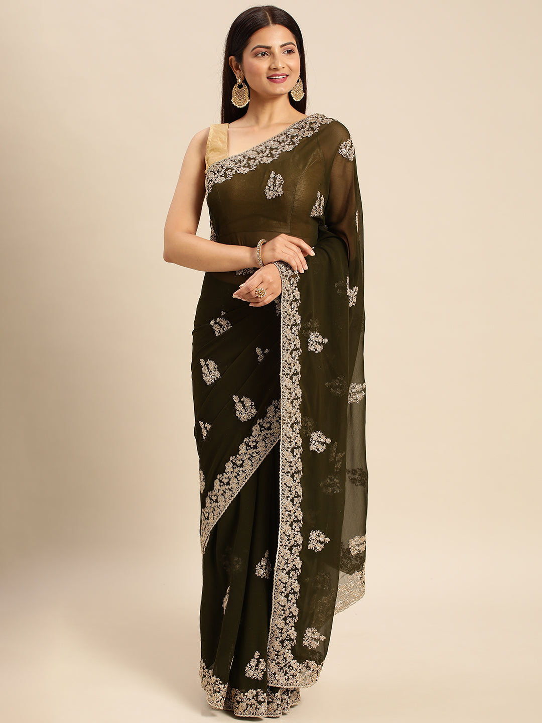 Dhiyona KS Women's Embroidered Ethnic Saree