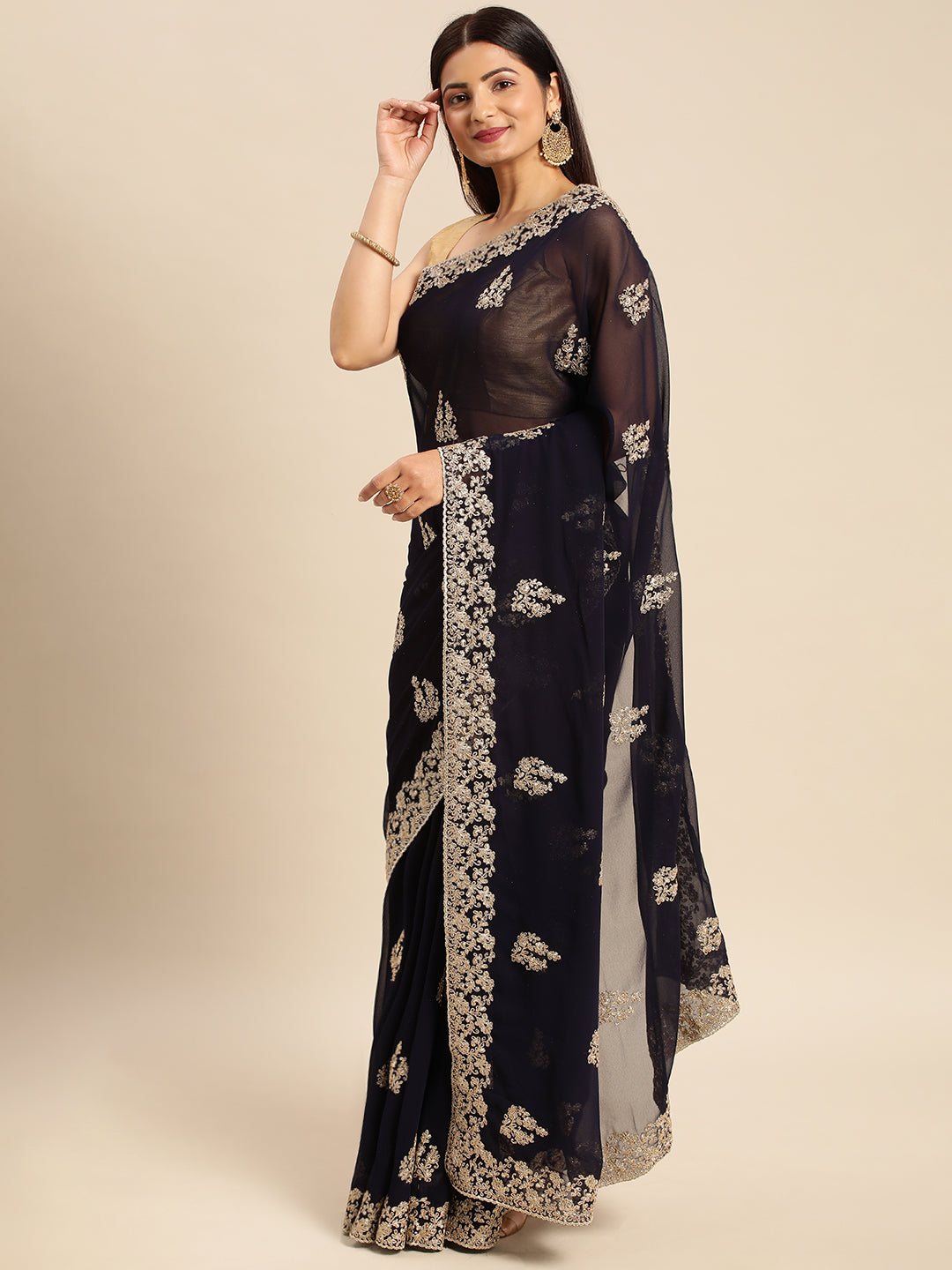 Dhiyona KS Women's Embroidered Ethnic Saree