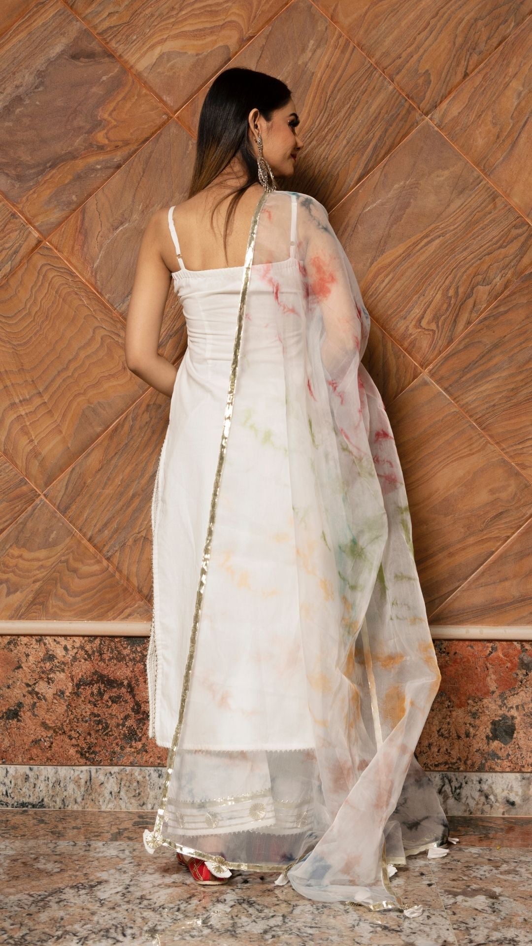 Holi White Suit Set