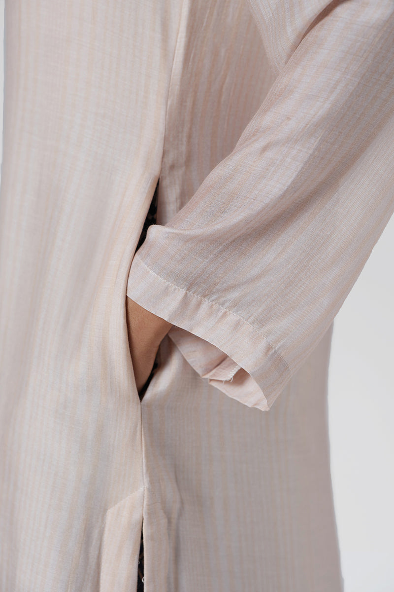 Women's Shell Cream Bemberg Silk Co-ord Set