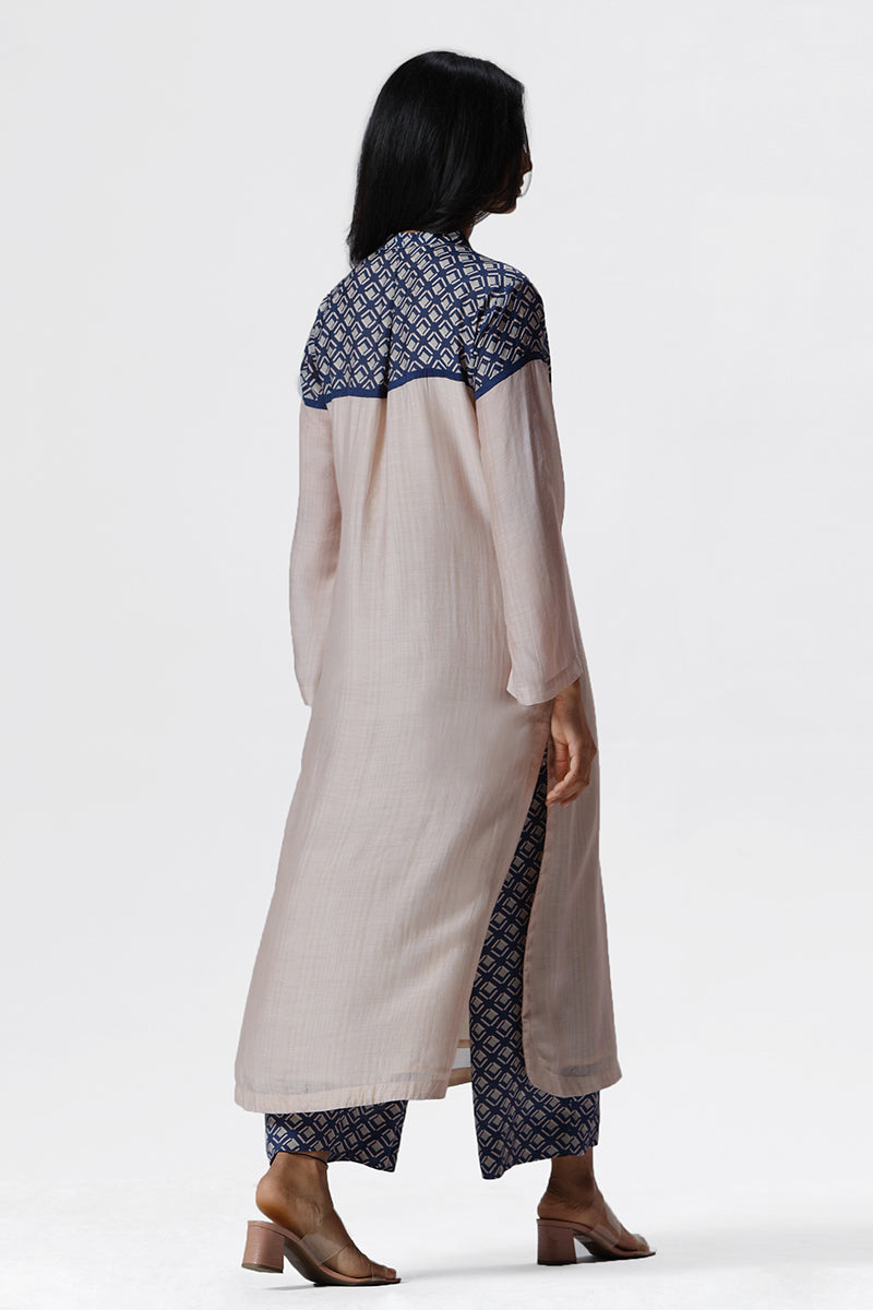 Women's Shell Cream Bemberg Silk Co-ord Set