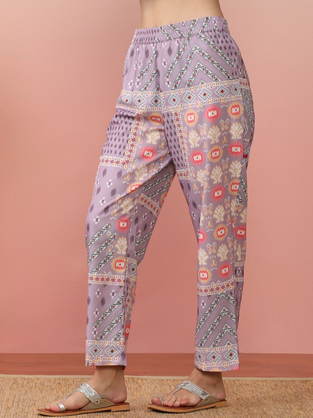Dhiyona VA Women'sEthnic Motifs Printed Kurta With Trouser