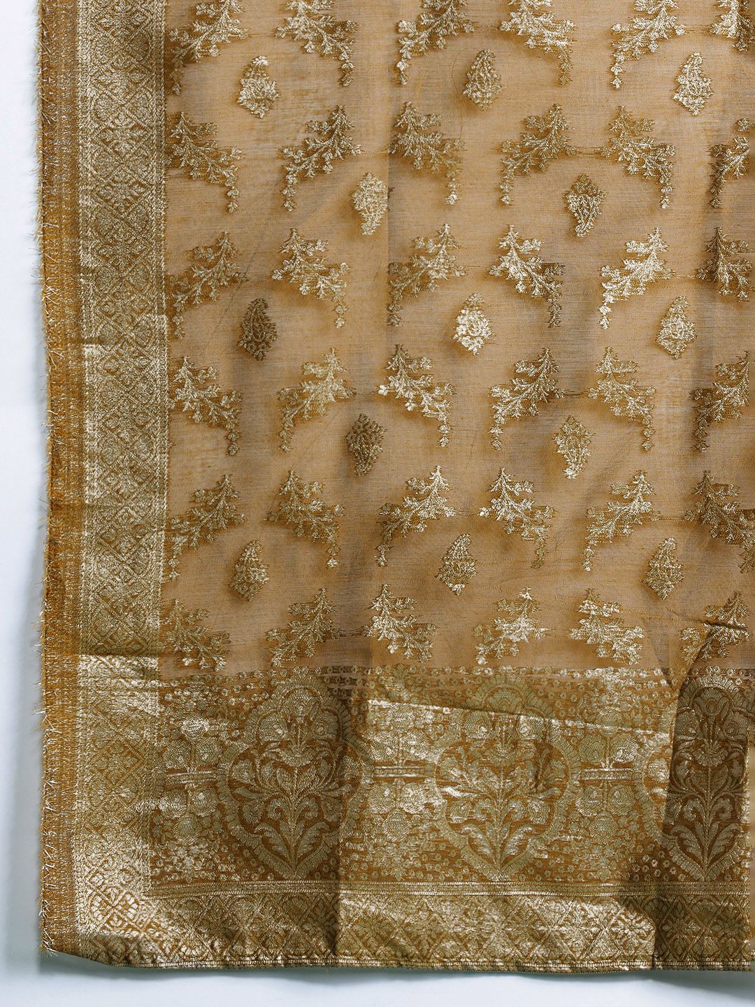 Dhiyona IE Women Ethnic Motifs Woven Design Kurta with Trousers & With Dupatta