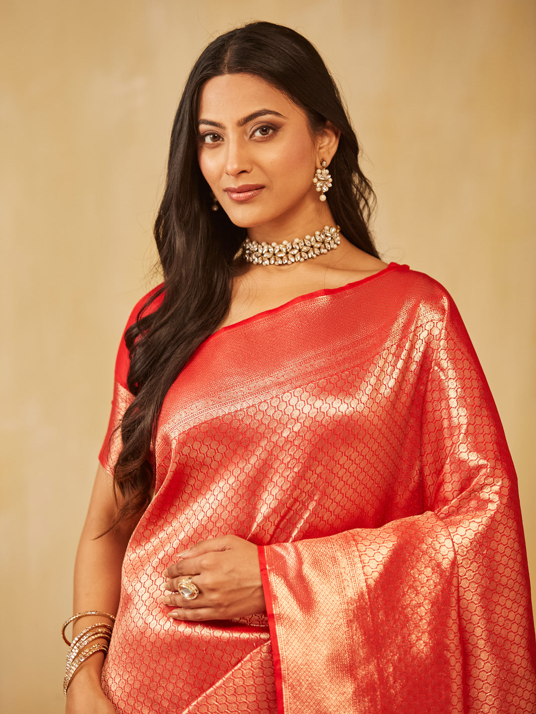 Dhiyona KS Women's Women's Woven Design Zari Art Silk Designer Banarasi Saree