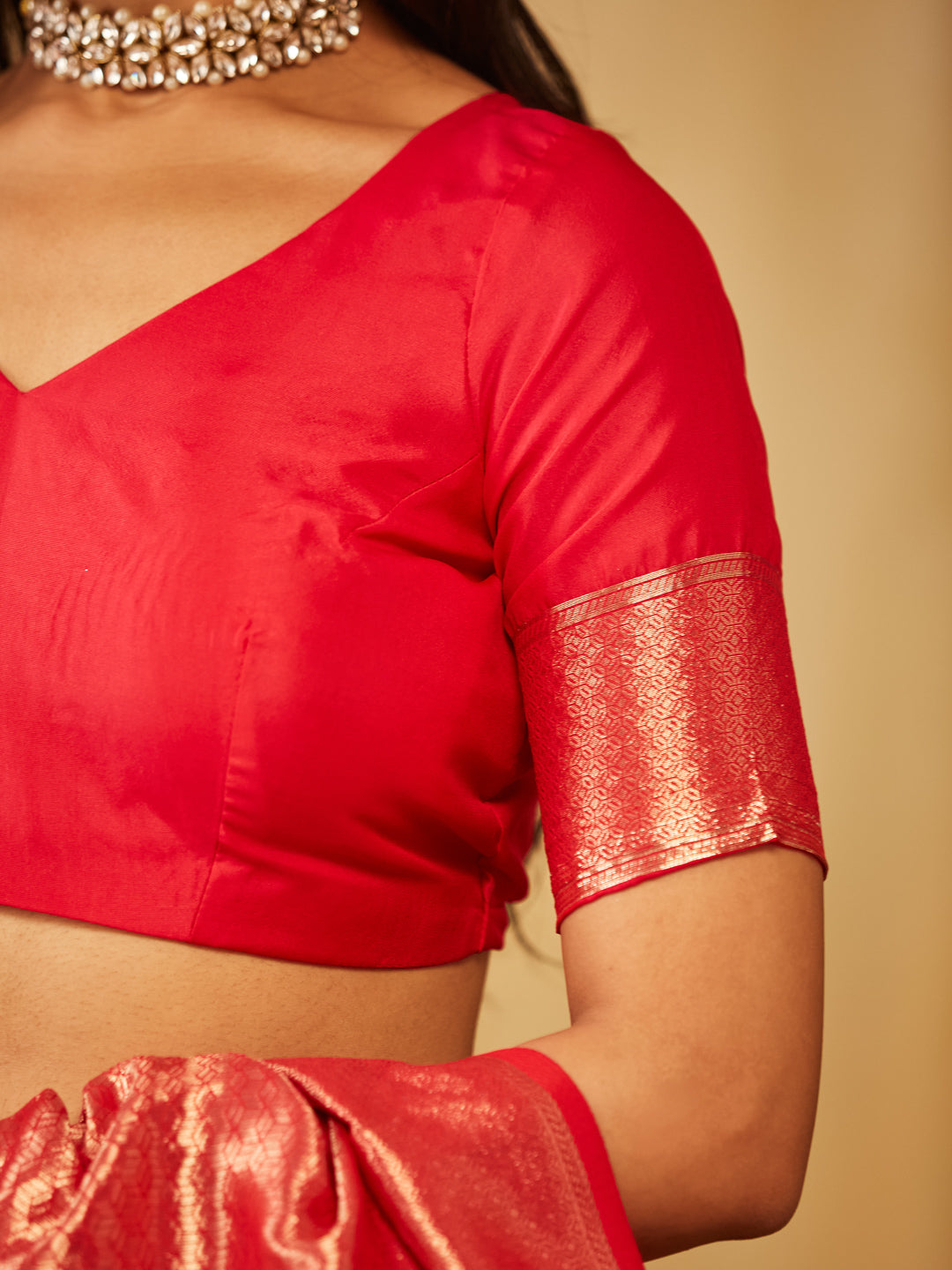 Dhiyona KS Women's Woven Design Zari Banarasi Saree