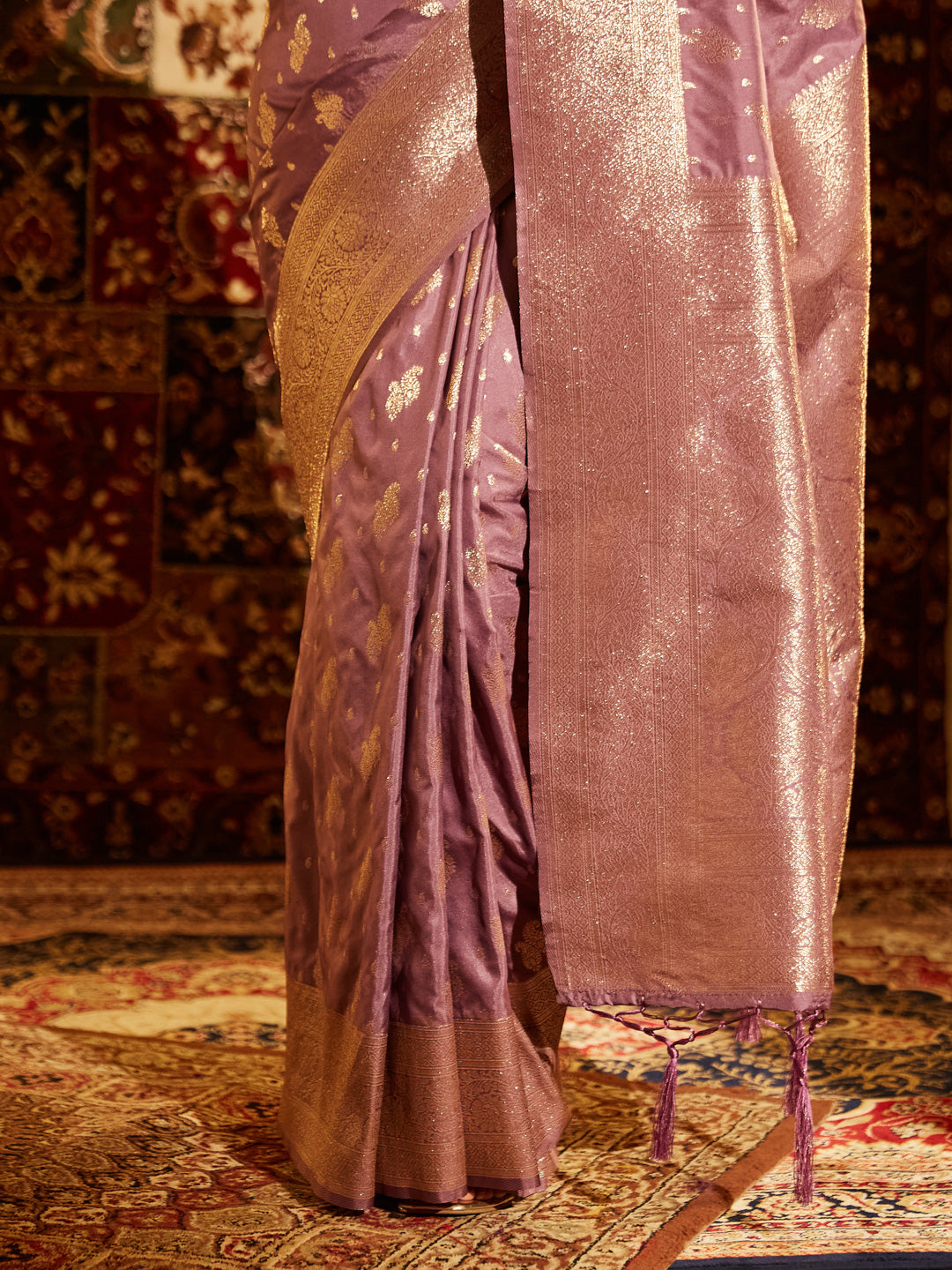 Dhiyona KS Women's Woven Design Zari Art Silk Banarasi Saree