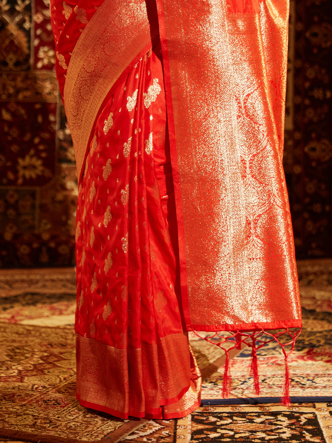 Dhiyona KS Women's Woven Design Zari Art Silk Banarasi Saree
