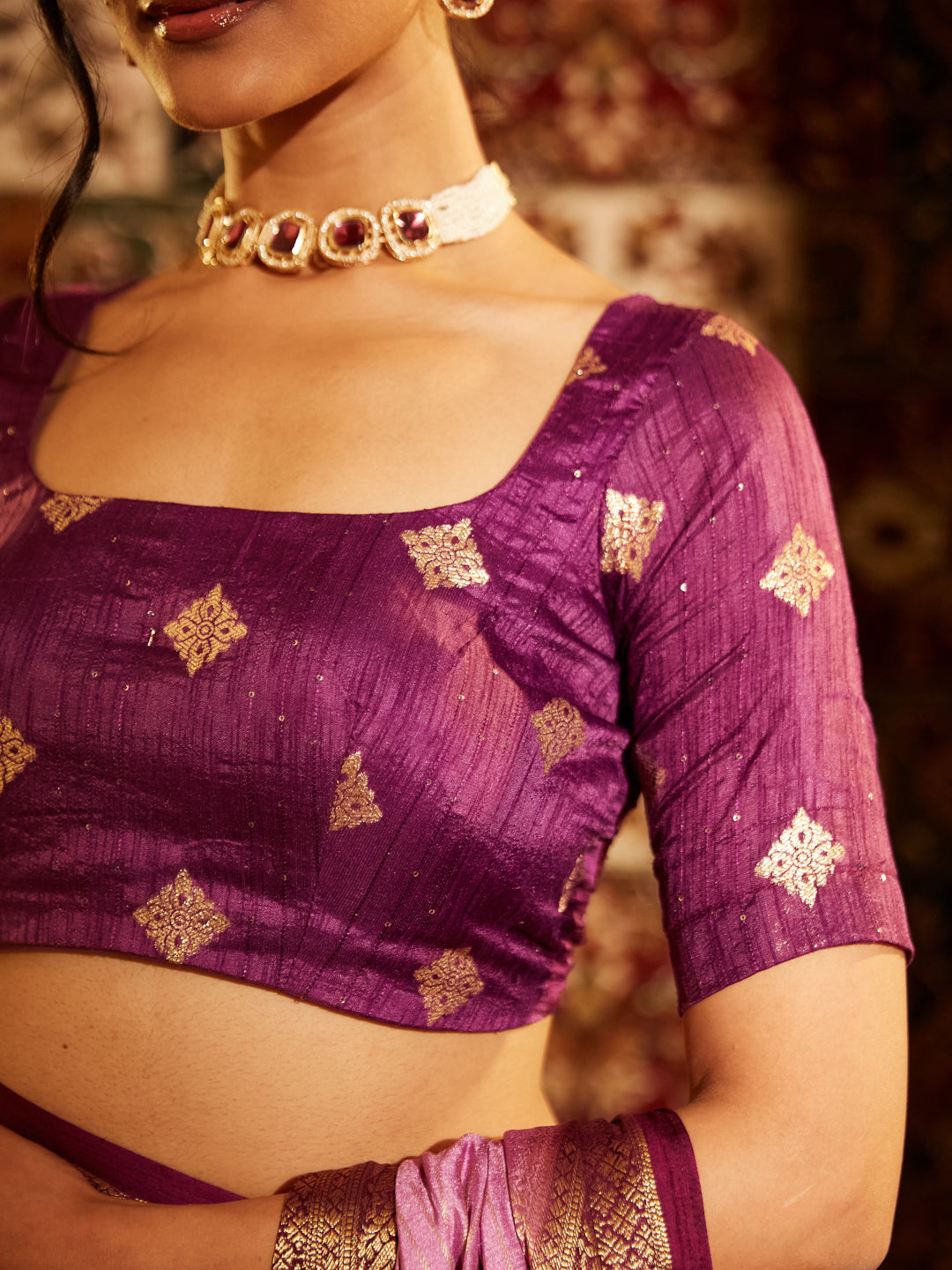 Dhiyona KS Women's Woven Design Art Silk Zari Banarasi Saree