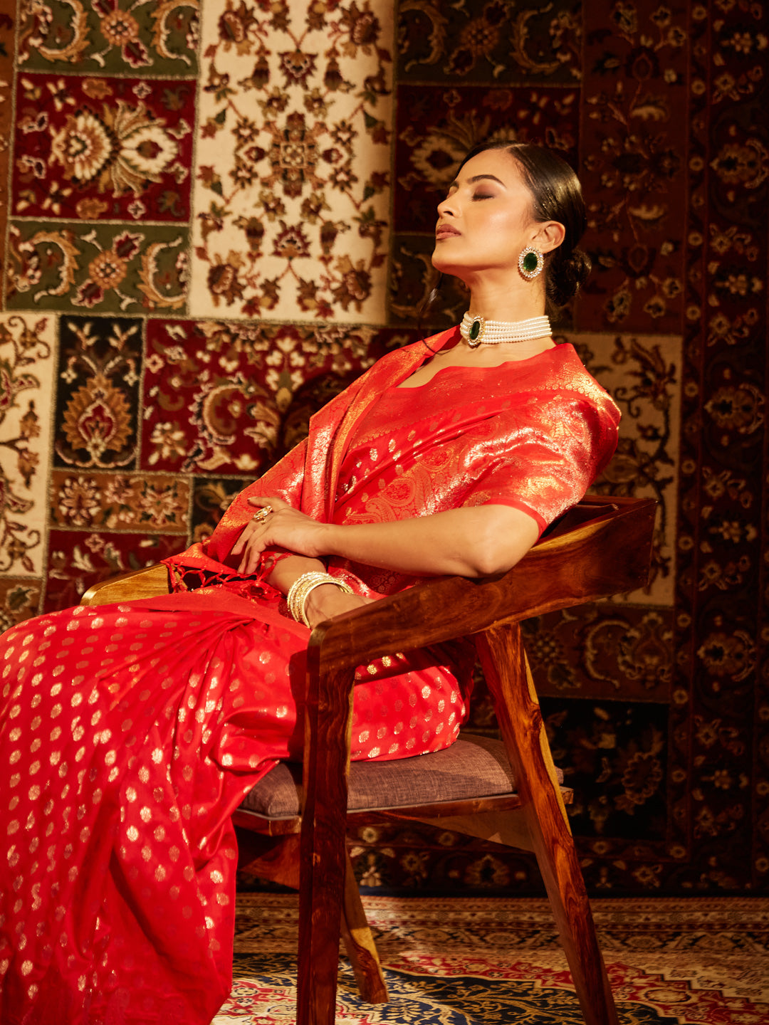 Dhiyona KS Women's Women's Woven Design Zari Art Silk Banarasi Saree