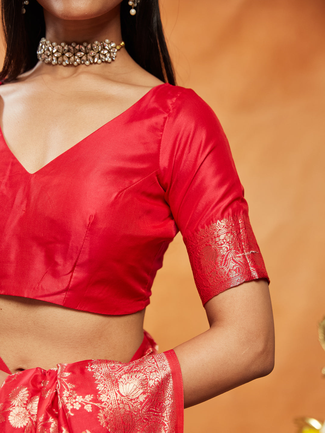 Dhiyona KS Women's Floral Woven Design Zari Banarasi Saree