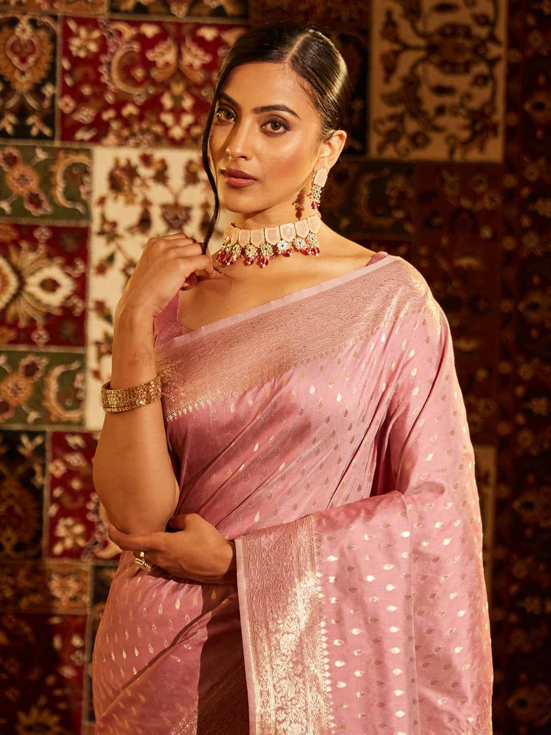 Dhiyona KS Women's Women Woven Design Zari Art Silk Banarasi Saree