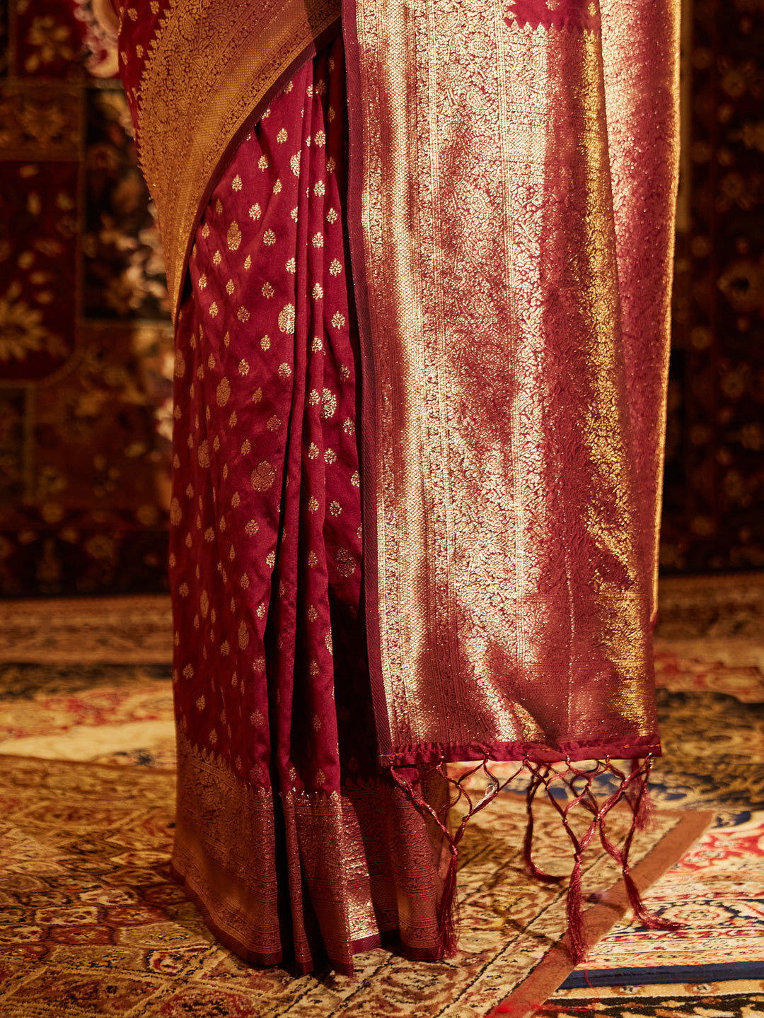 Dhiyona KS Women's Ethnic Motifs Zari Designer Banarasi Saree