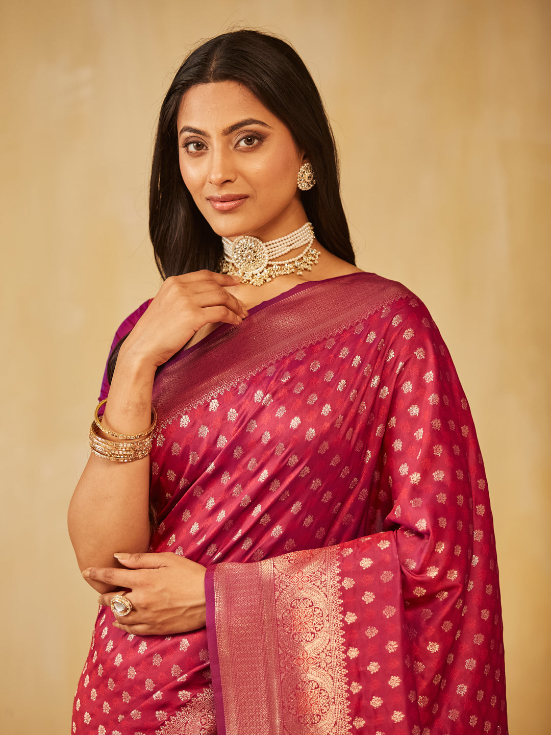 Dhiyona KS Women's Ethnic Motifs Zari Art Silk Designer Banarasi Saree