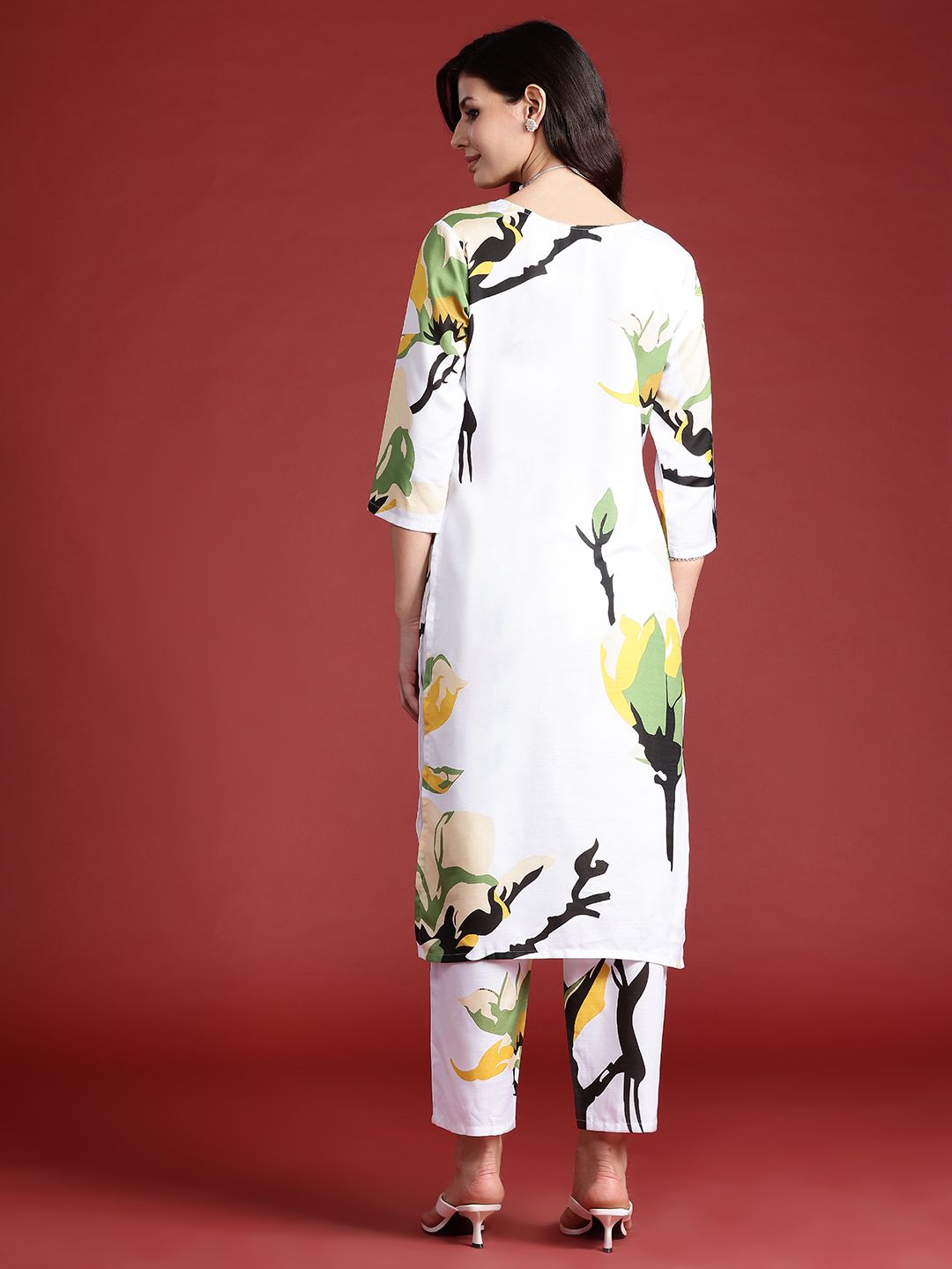 Dhiyona IE Abstract Printed Kurta with Trousers