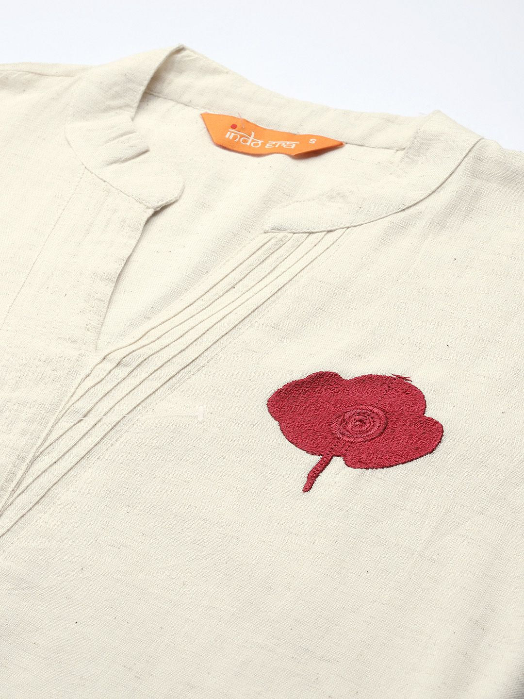 Dhiyona IE Women Floral Embroidered Thread Work Pure Cotton Kurta with Palazzos