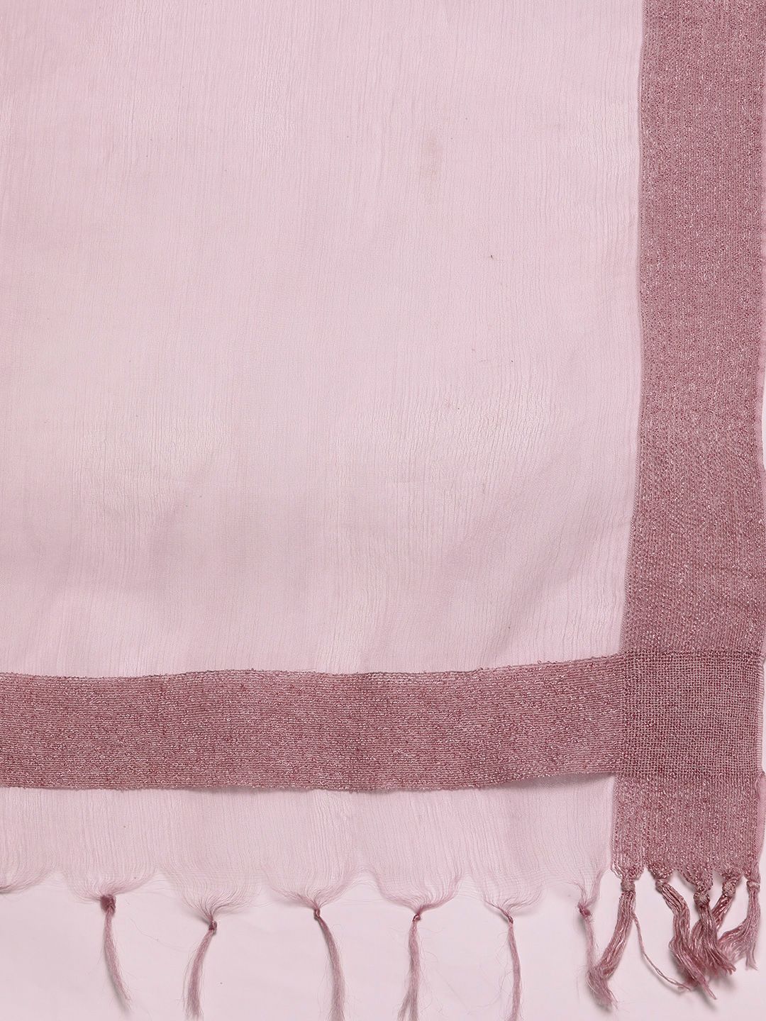 Dhiyona VA Women's Mauve Embroidered Kurta with Palazzos & With Dupatta