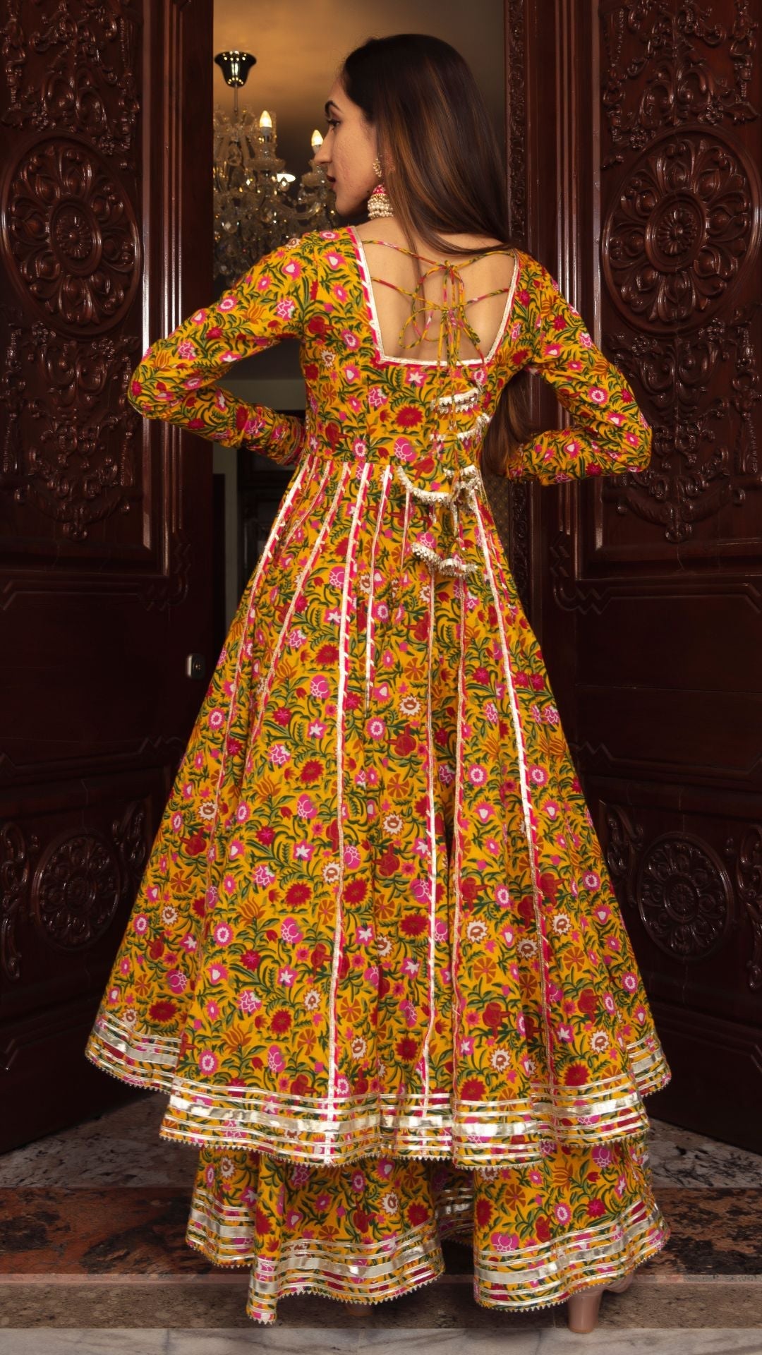 Mastani Cotton Anarkali Plazo Set